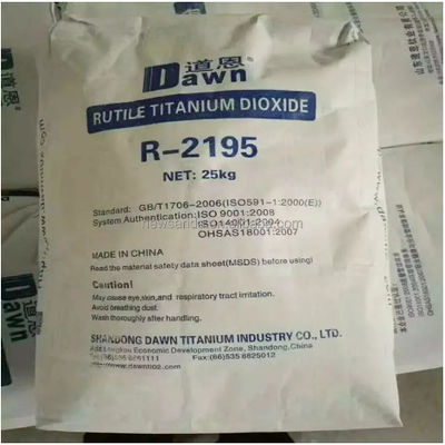 Dawn Titanium R-2195 Rutile TiO2 с сертификатом испытаний безопасности CPSIA, содержание свинца не обнаружено и ограниченные фталаты не обнаружены