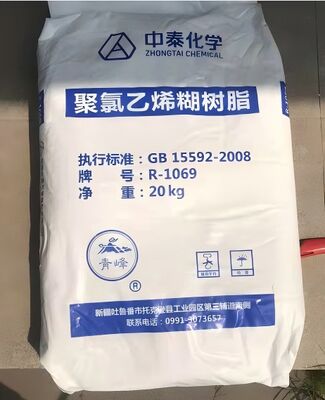 ПВХ пастообразная смола Zhongtai R1069, K-значение 78, с высокой степенью полимеризации и низким содержанием летучих веществ для премиальных применений