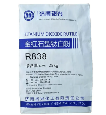 Bluestar Yuxing R838 Рутиловый диоксид титана с кремниево-алюминиевым покрытием, высокая белость и отличная диспергируемость