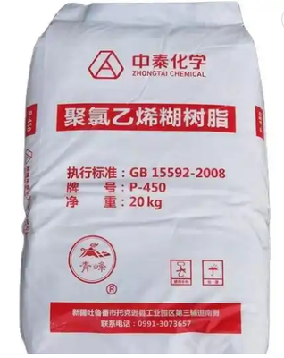Zhongtai P-450 PVC-паста средней K-значения с низкой вязкостью и низким количеством остатков VCM для мягких изделий из PVC