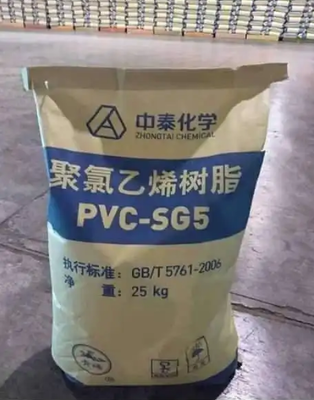 ZHONGTAI SG-5 PVC смола с K-значением 67, низким остаточным содержанием винилового хлорида 1 мг/кг и высокой тепловой белостью 85%